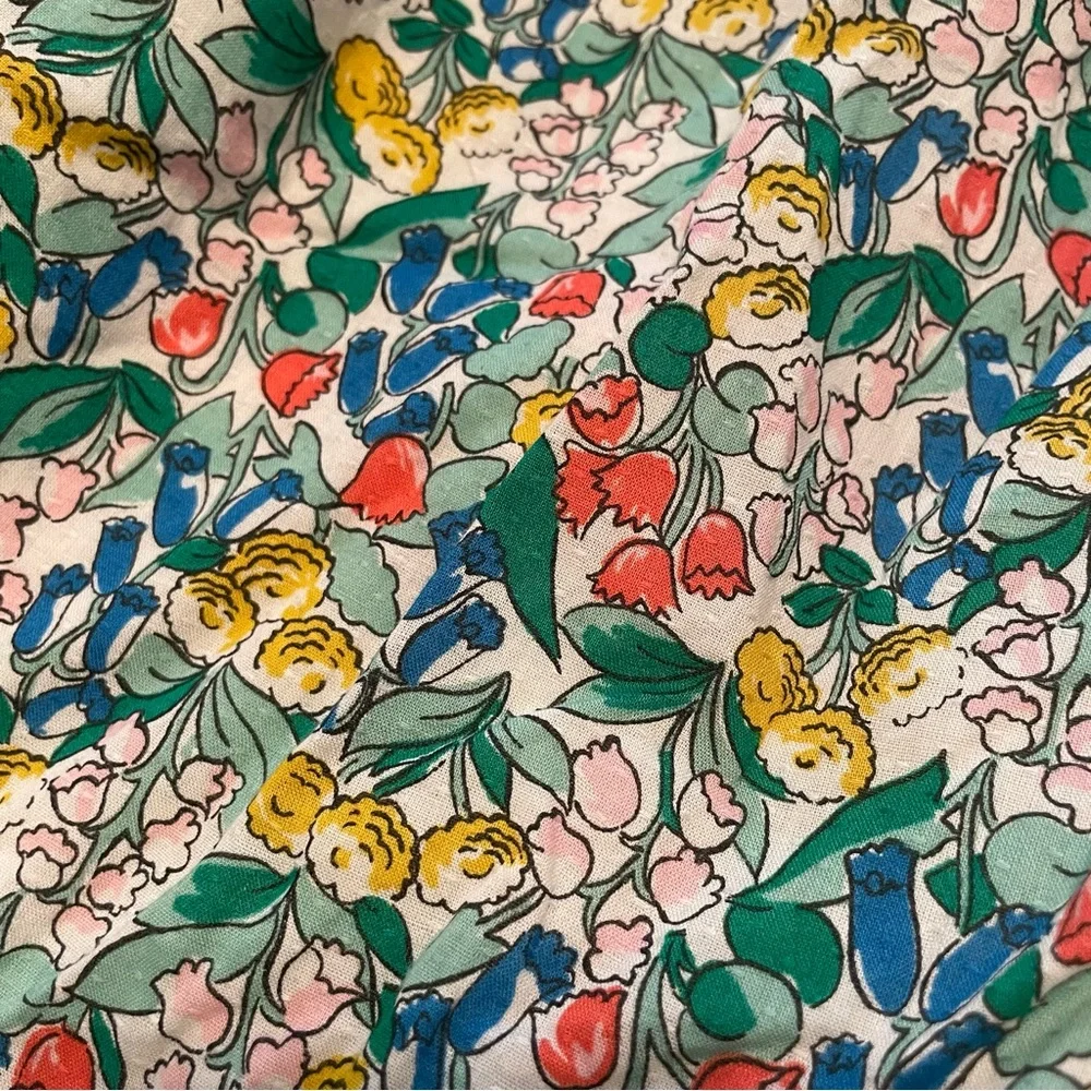 Mini Boden Floral Smocked Sleeveless Dress - Picture 3 of 7
